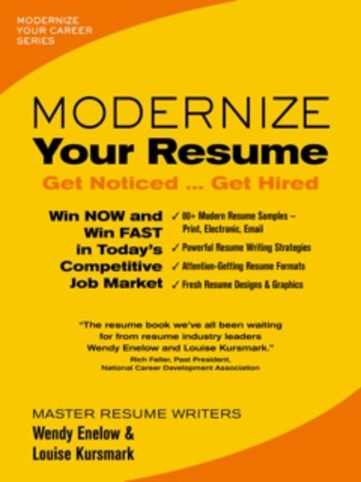 Title details for Modernize Your Resume by Wendy Enelow - Available